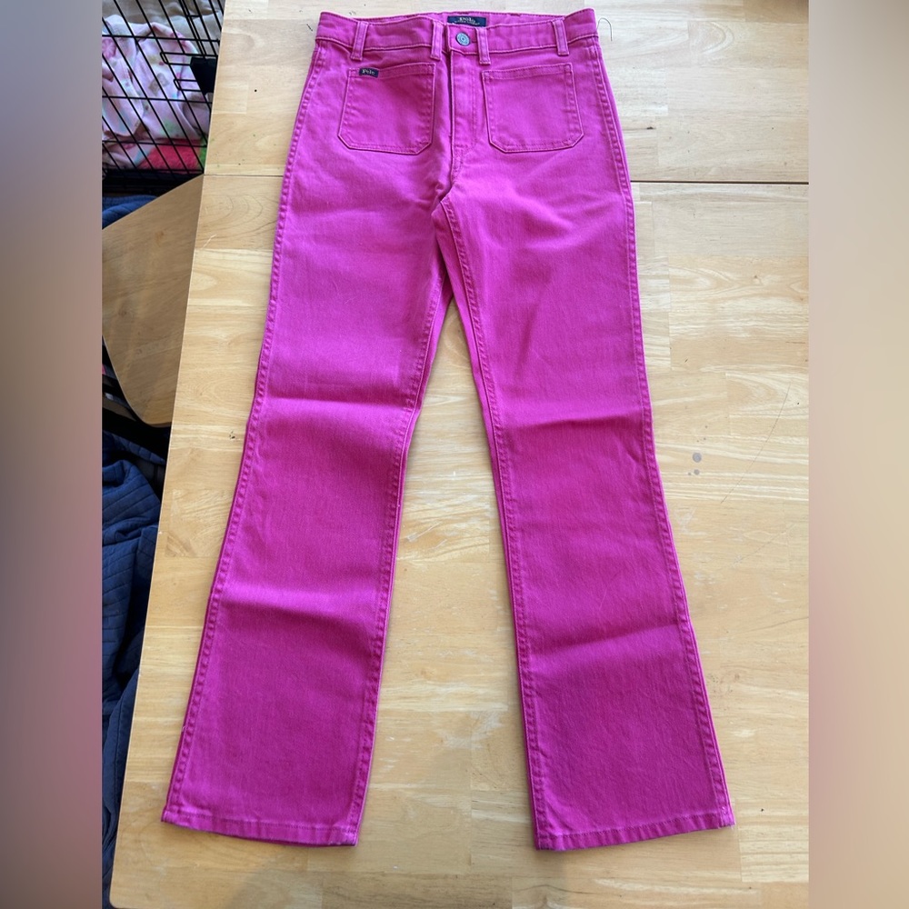 Kids Polo Ralph Lauren Hot Pink Denim Jeans